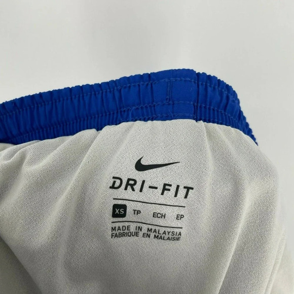 Nike Shorts Women's XS Blue Dri Fit Tempo Elastic Waistband Mesh Side Drawstring - Picture 6 of 7